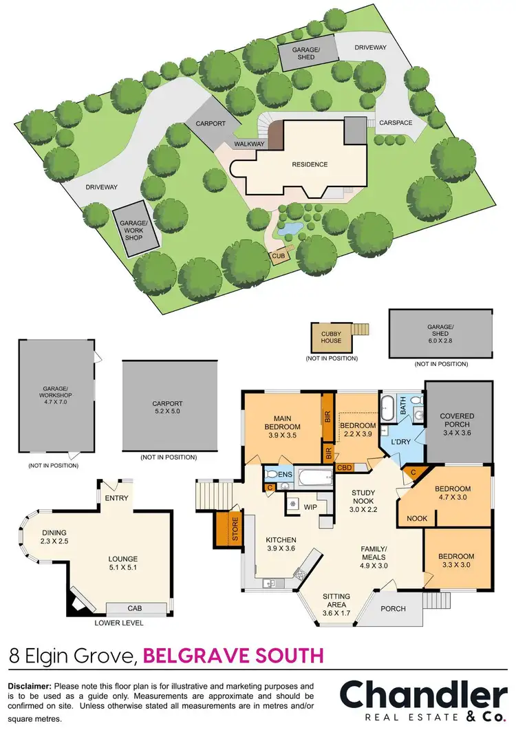 Floorplan of Homely house listing, 8 Elgin Grove, Belgrave South VIC 3160