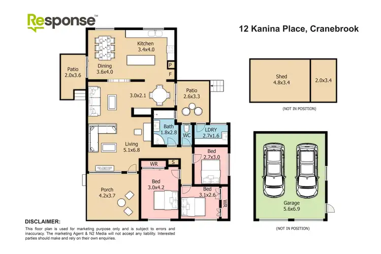 Floorplan of Homely house listing, 12 Kanina Place, Cranebrook NSW 2749