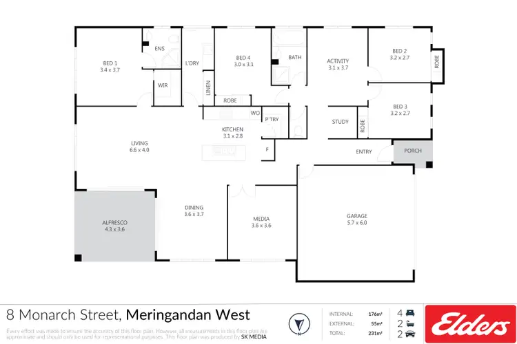 Floorplan of Homely house listing, 8 Monarch Street, Meringandan West QLD 4352