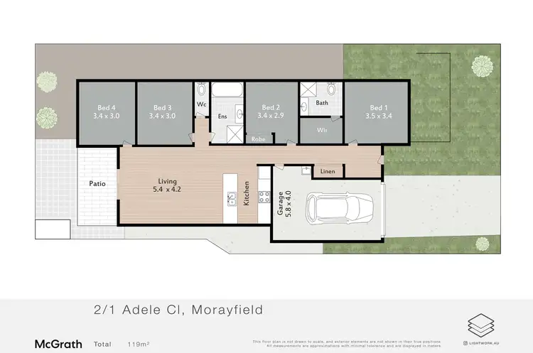 Floorplan of Homely house listing, 2/1 Adele Close, Morayfield QLD 4506
