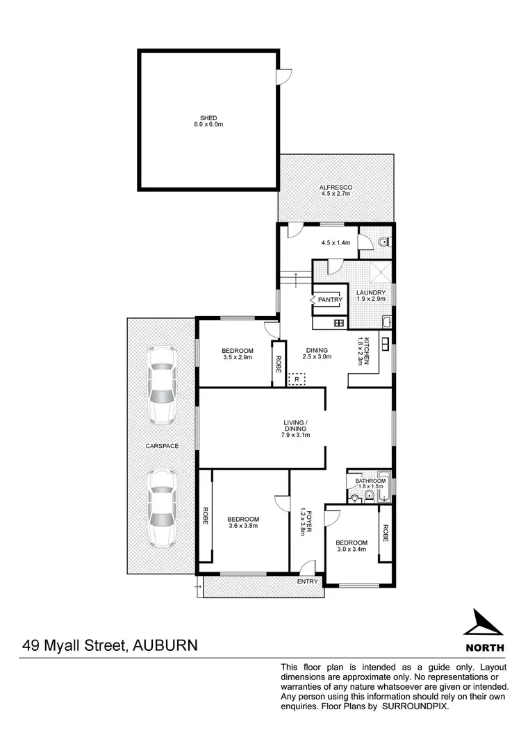 Floorplan of Homely house listing, 49 Myall Street, Auburn NSW 2144