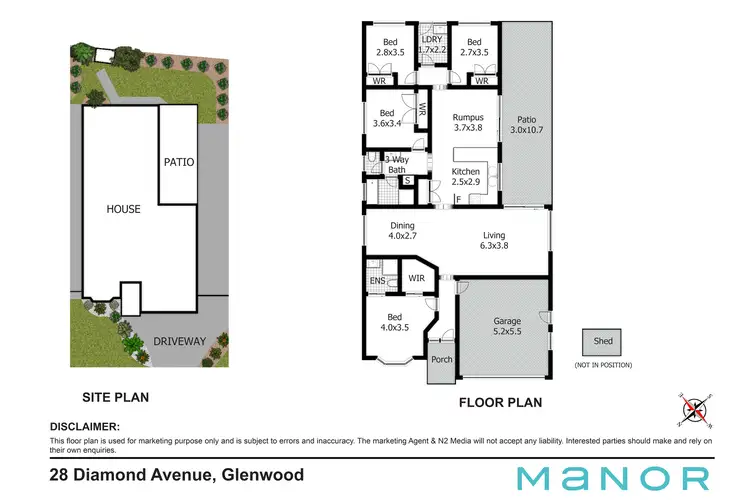 Floorplan of Homely house listing, 28 Diamond Avenue, Glenwood NSW 2768