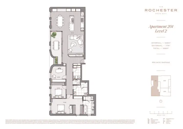Floorplan of Homely apartment listing, 201/30-32 Newcastle Street, Rose Bay NSW 2029