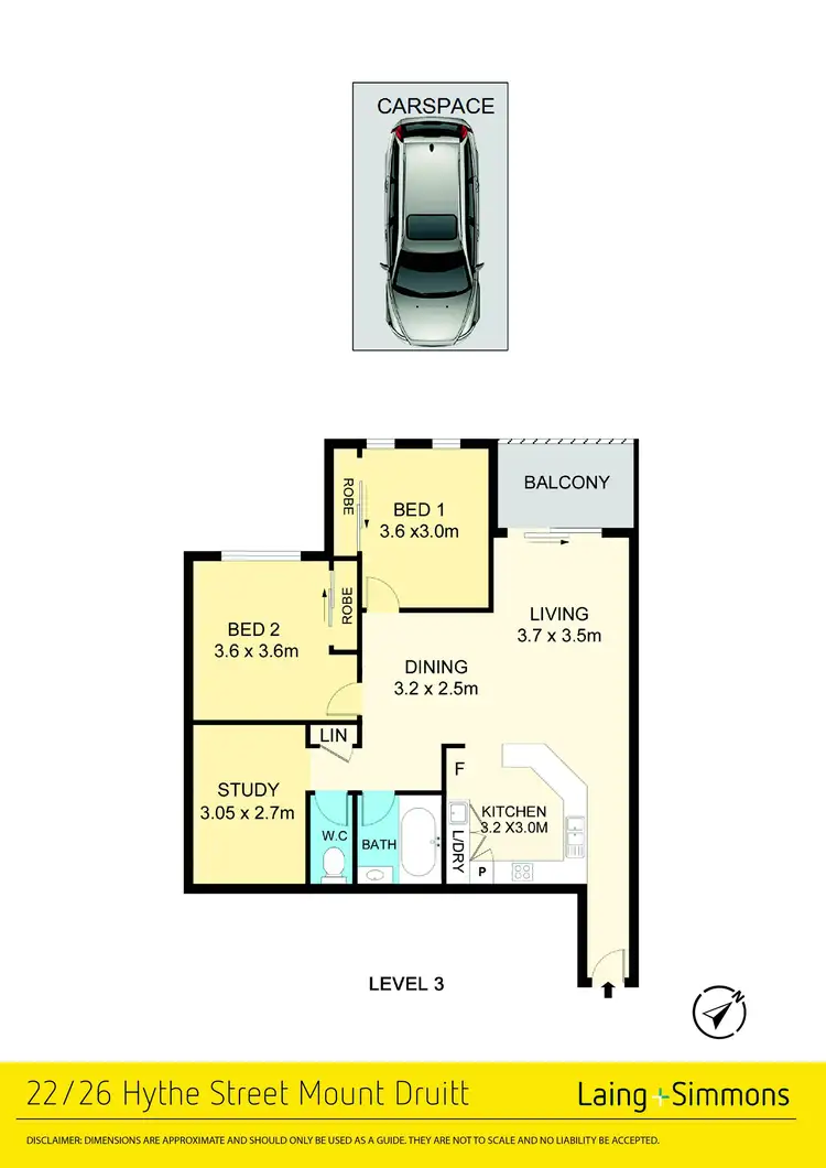 Floorplan of Homely unit listing, 22/26 Hythe Street, Mount Druitt NSW 2770