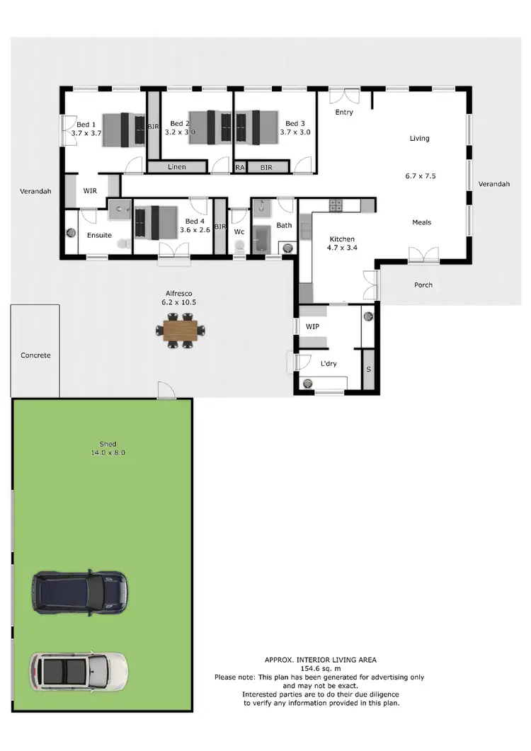 Floorplan of Homely house listing, 1061 Glenellen Road, Gerogery NSW 2642