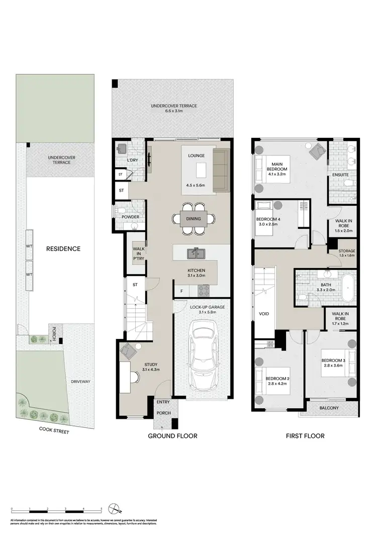 Floorplan of Homely semi-detached listing, 40 Cook Street, North Ryde NSW 2113