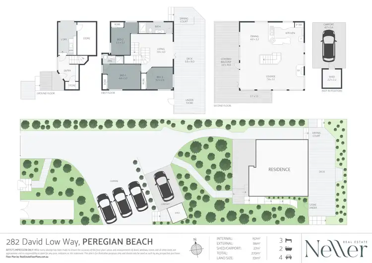 Floorplan of Homely house listing, 282 David Low Way, Peregian Beach QLD 4573