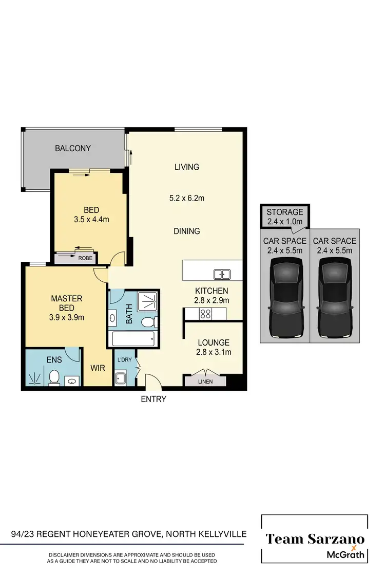 Floorplan of Homely unit listing, 94/23 Regent Honeyeater Grove, North Kellyville NSW 2155