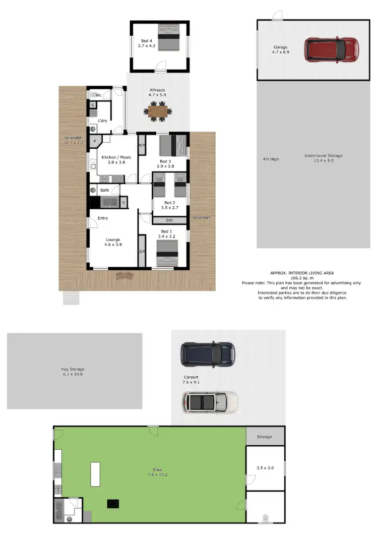 Floorplan of Homely rural property listing, 160 Toveys Road, Chiltern VIC 3683