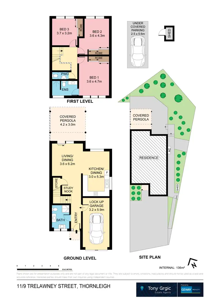 Floorplan of Homely townhouse listing, 11/9 Trelawney Street, Thornleigh NSW 2120