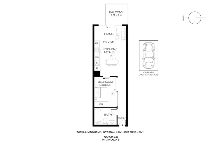 Floorplan of Homely apartment listing, 627/16 Holdfast Promenade, Glenelg SA 5045