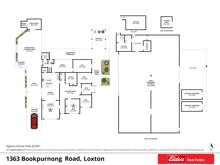 Floorplan of Homely house listing, 1363 Bookpurnong Road, Loxton SA 5333