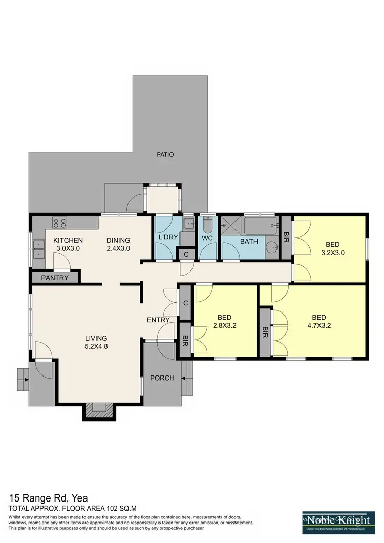 Floorplan of Homely house listing, 15 Range Road, Yea VIC 3717