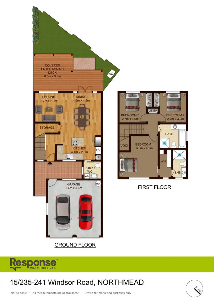Floorplan of Homely townhouse listing, 15/235-241 Windsor Road, Northmead NSW 2152