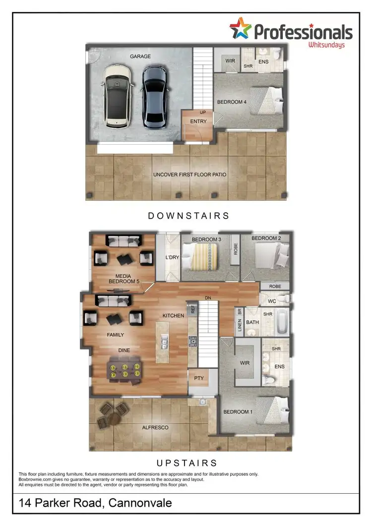 Floorplan of Homely house listing, 14 Parker Road, Cannonvale QLD 4802