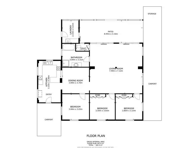 Floorplan of Homely house listing, 92 Mayers Street, Manunda QLD 4870