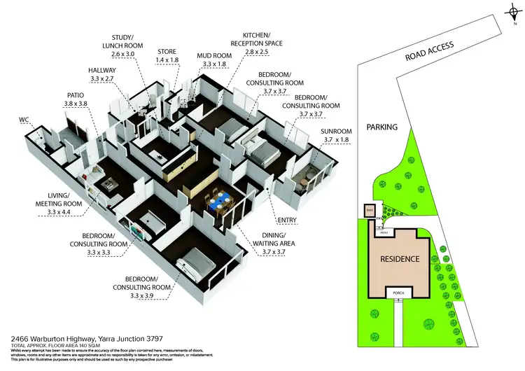 Floorplan of Homely house listing, 2466 Warburton Highway, Yarra Junction VIC 3797
