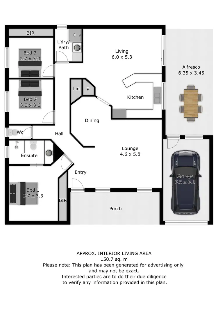 Floorplan of Homely house listing, 123 Katrina Circuit, Corowa NSW 2646