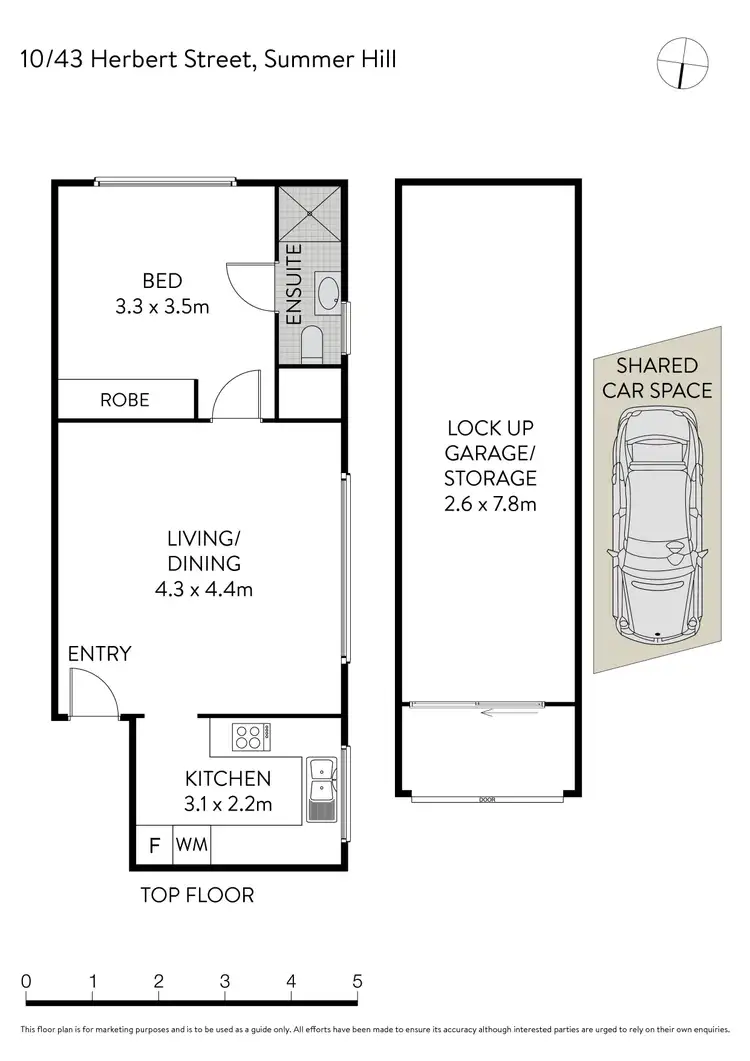 Floorplan of Homely unit listing, 10/43 Herbert Street, Summer Hill NSW 2130