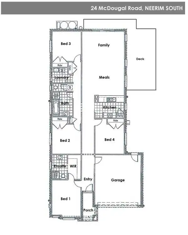 Floorplan of Homely house listing, 24 McDougal Road, Neerim South VIC 3831