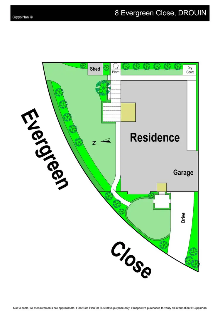 Floorplan of Homely house listing, 8 Evergreen Close, Drouin VIC 3818