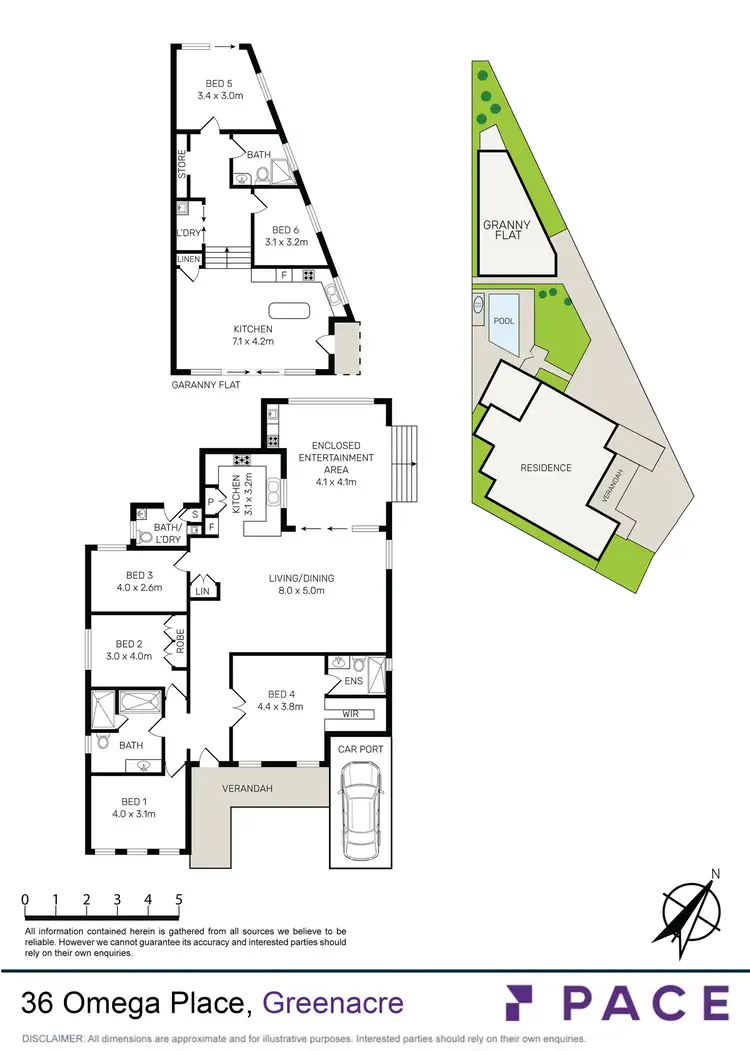 Floorplan of Homely house listing, 36 Omega Place, Greenacre NSW 2190