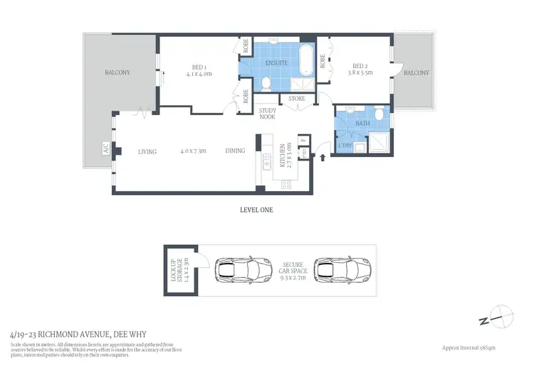 Floorplan of Homely apartment listing, 4/19-23 Richmond Avenue, Dee Why NSW 2099