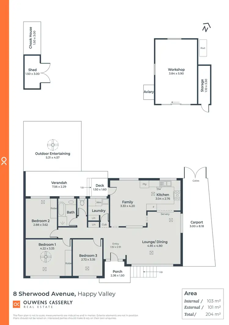 Floorplan of Homely house listing, 8 Sherwood Avenue, Happy Valley SA 5159