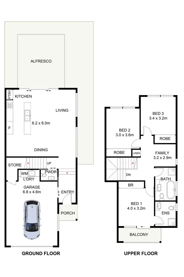 Floorplan of Homely semi-detached listing, 85 Dunmore Road, Shell Cove NSW 2529