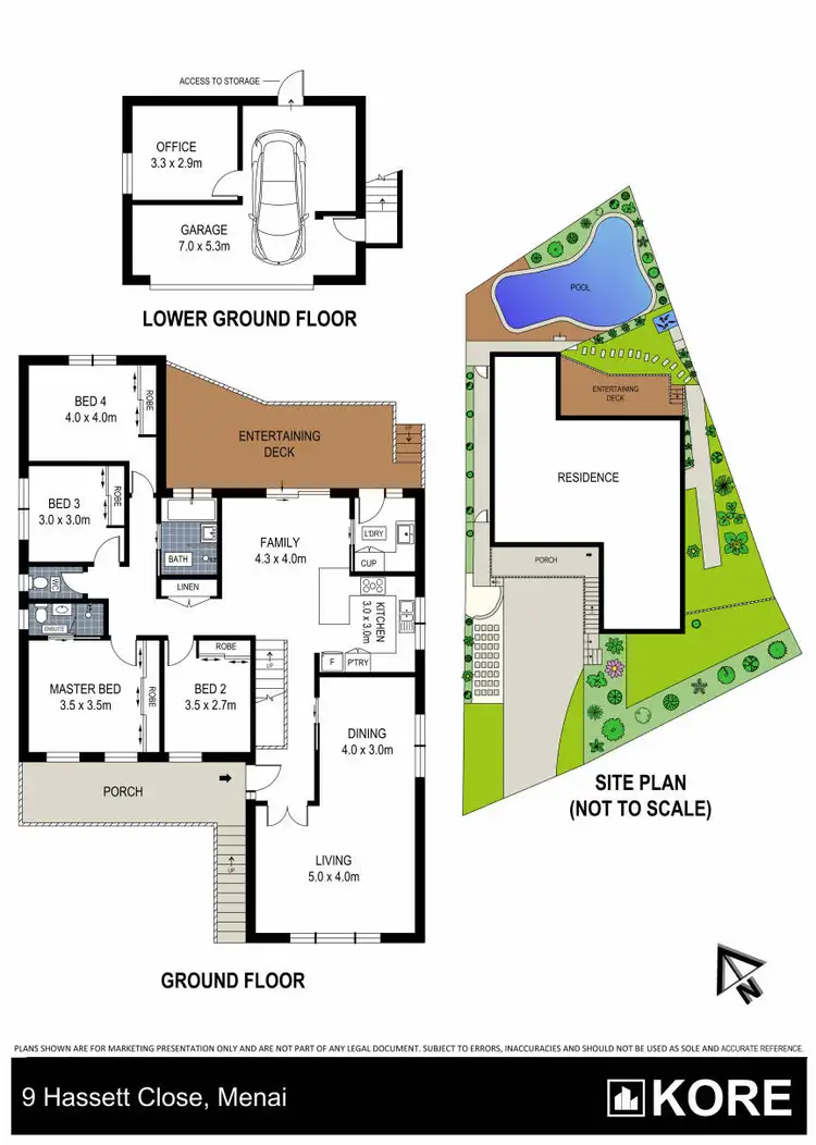 Floorplan of Homely house listing, 9 Hassett Close, Menai NSW 2234