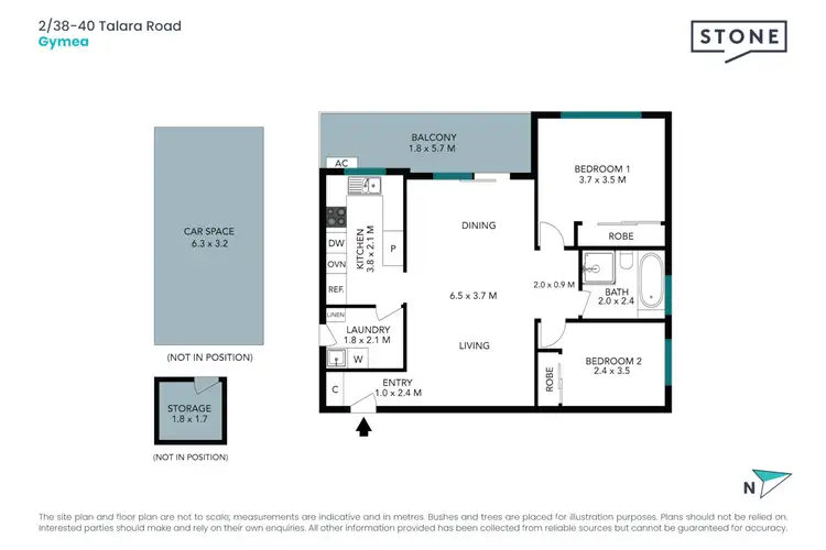 Floorplan of Homely apartment listing, 2/38-40 Talara Road, Gymea NSW 2227