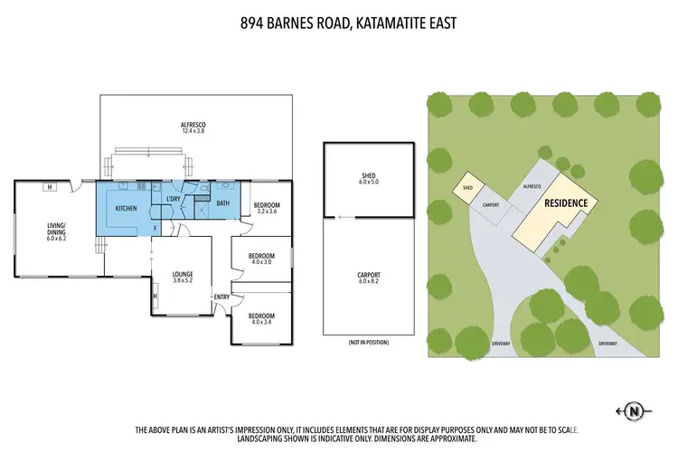 Floorplan of Homely rural property listing, 849 Barnes Road, Katamatite VIC 3649