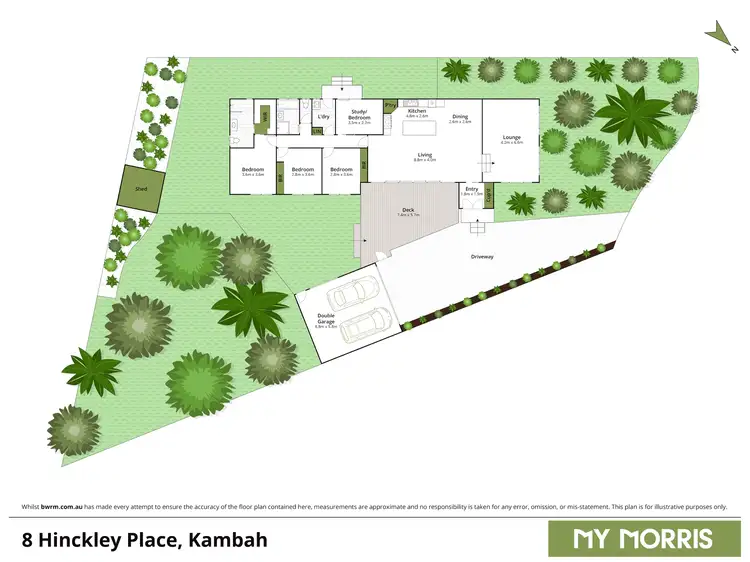 Floorplan of Homely house listing, 8 Hinckley Place, Kambah ACT 2902