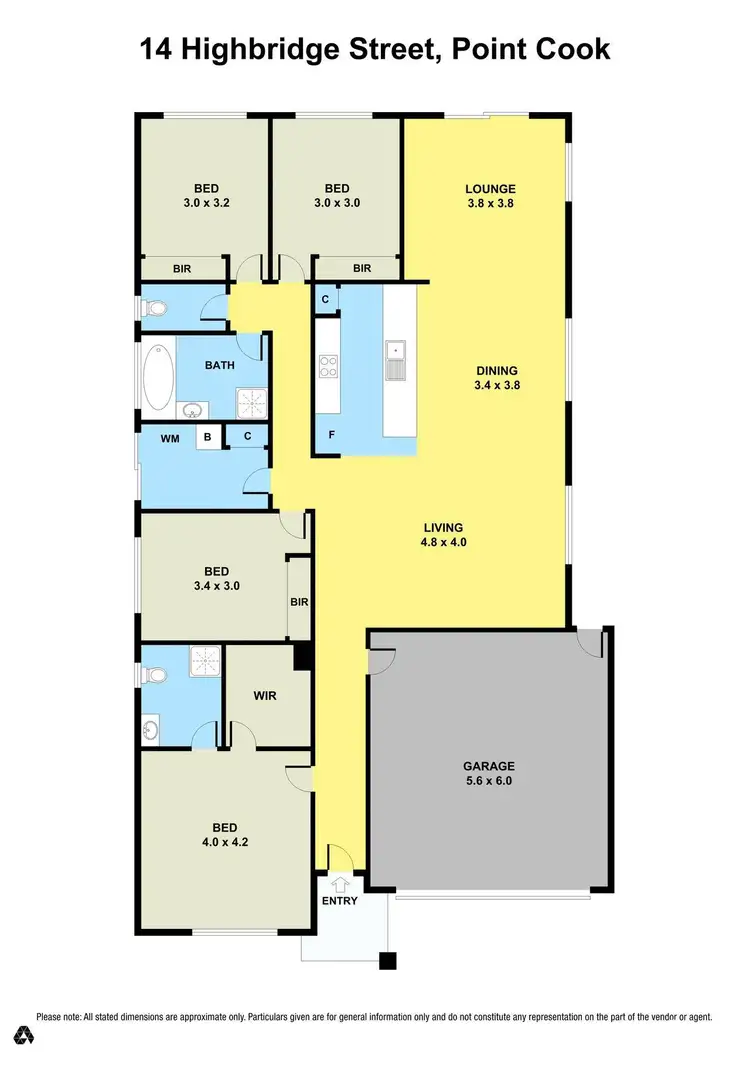 Floorplan of Homely house listing, 14 Highbridge Street, Point Cook VIC 3030