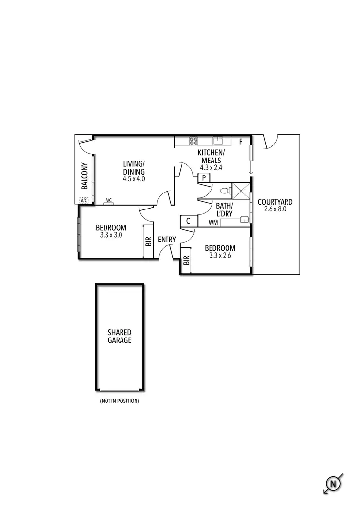 Floorplan of Homely apartment listing, 2/12 Daley Street, Elwood VIC 3184