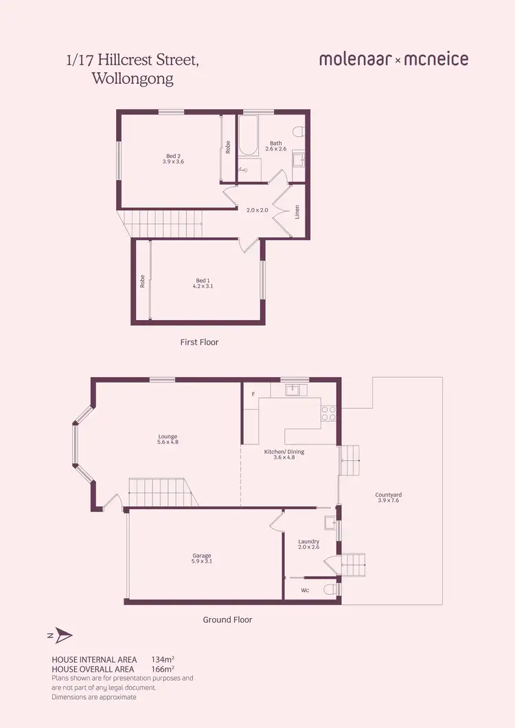 Floorplan of Homely townhouse listing, 1/17 Hillcrest Street, Wollongong NSW 2500