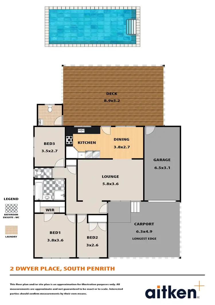Floorplan of Homely house listing, 2 Dwyer Place, South Penrith NSW 2750