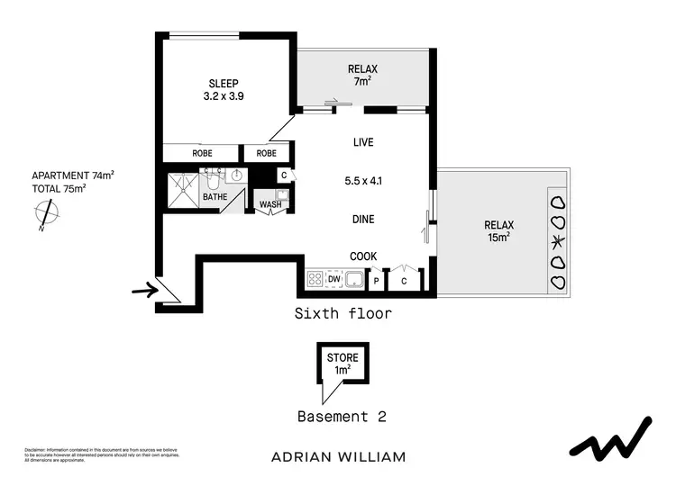 Floorplan of Homely apartment listing, 603/186C Victoria Road, Marrickville NSW 2204