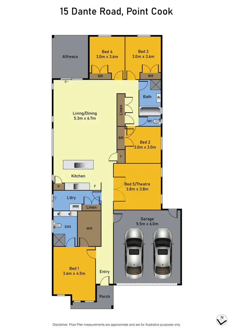 Floorplan of Homely house listing, 15 Dante Road, Point Cook VIC 3030