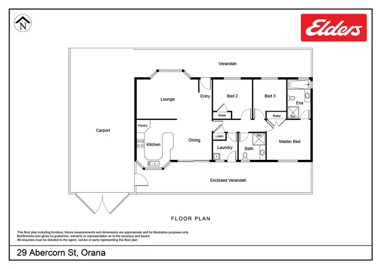 Floorplan of Homely house listing, 29 Abercorn Street, Orana WA 6330