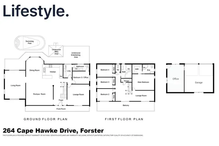 Floorplan of Homely house listing, 264 Cape Hawke Drive, Forster NSW 2428
