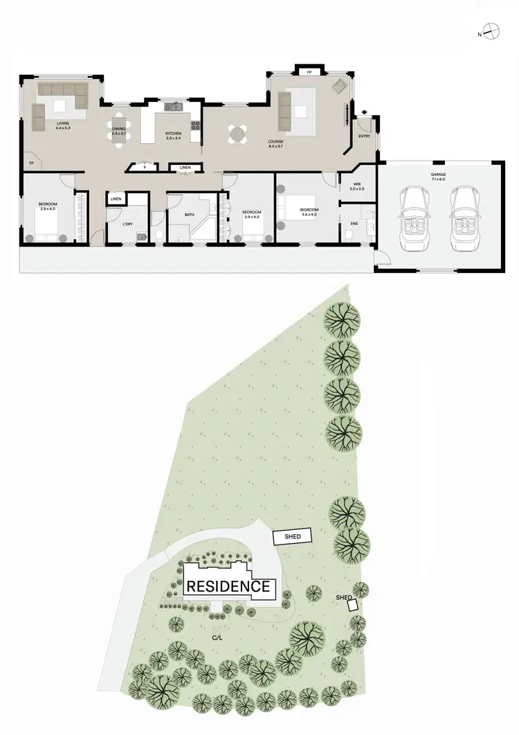 Floorplan of Homely house listing, 6 Danbury Drive, Legana TAS 7277