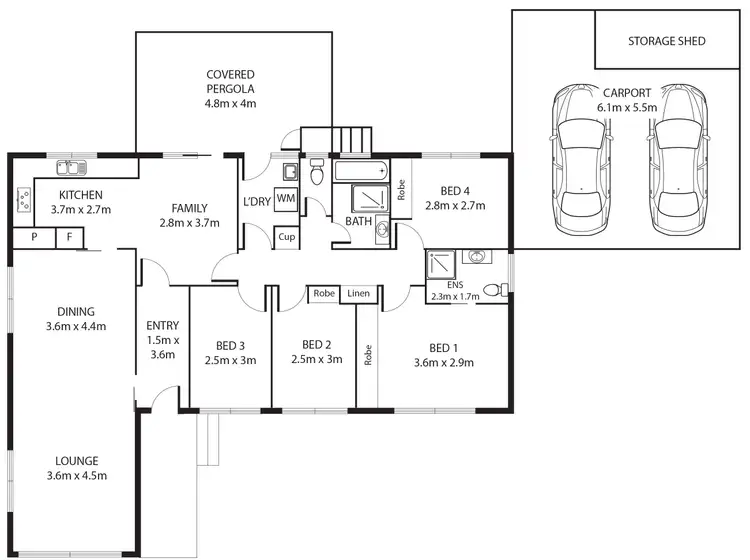 Floorplan of Homely house listing, 87 Wheeler Crescent, Wanniassa ACT 2903