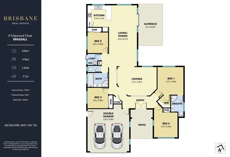 Floorplan of Homely house listing, 4 Tulipwood Close, Brassall QLD 4305