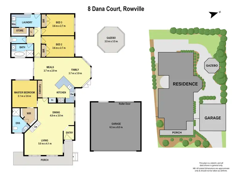 Floorplan of Homely house listing, 8 Dana Court, Rowville VIC 3178
