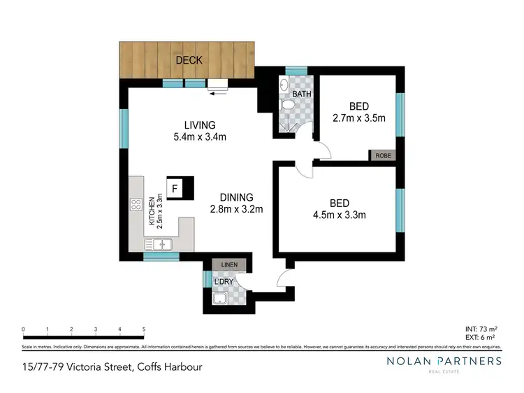 Floorplan of Homely unit listing, 15/77-79 Victoria Street, Coffs Harbour NSW 2450