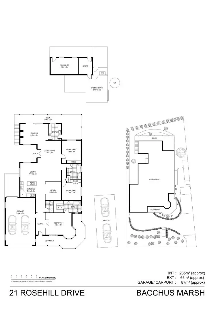 Floorplan of Homely house listing, 21 Rosehill Drive, Bacchus Marsh VIC 3340