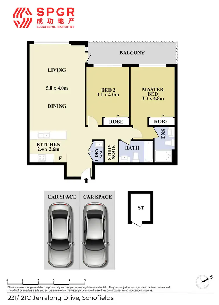 Floorplan of Homely apartment listing, 231/121C Jerralong Drive, Schofields NSW 2762