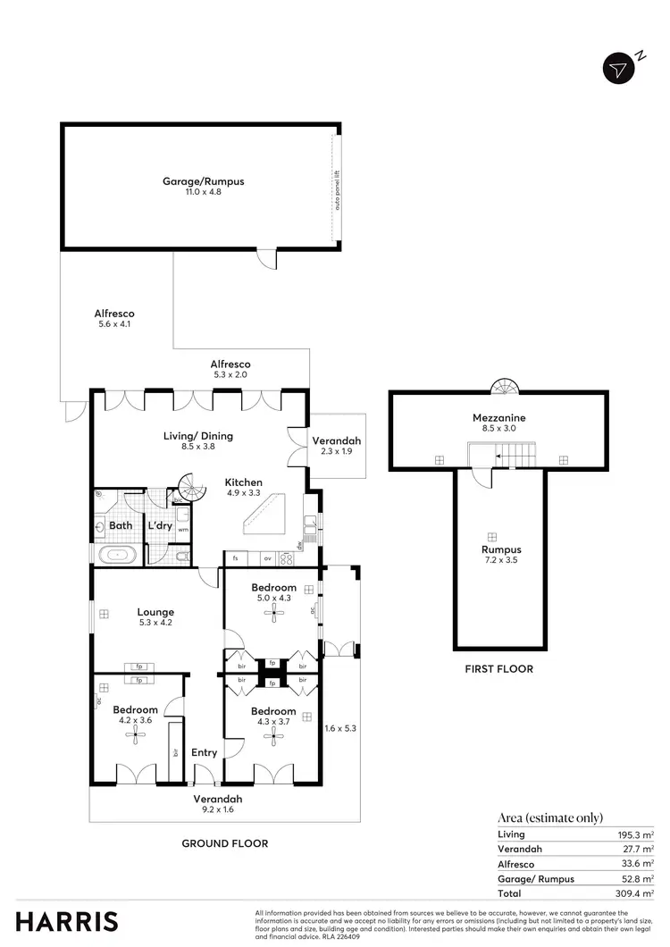 Floorplan of Homely house listing, 21 Melbourne Place, Alberton SA 5014