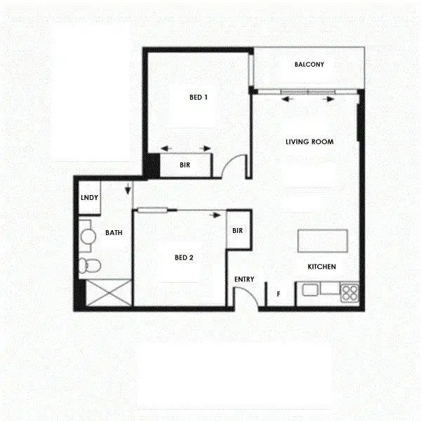 Floorplan of Homely apartment listing, 212/108 Flinders Street, Melbourne VIC 3000